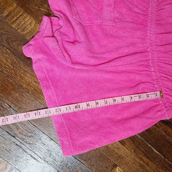 Vintage 70s Barbiecore Hot Pink Terry Cloth Romper - Picture 15 of 16